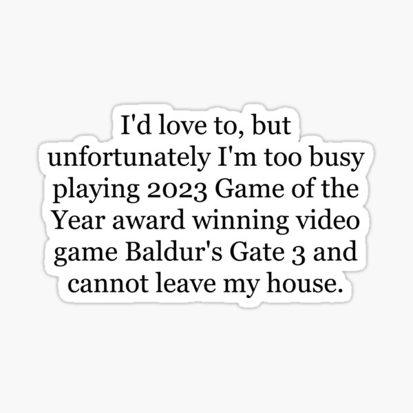 Aperçu de l'œuvre beaucoup trop occupé à jouer à Baldur's Gate créée et vendue par veronica1989.