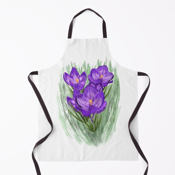 Item preview, Purple Crocus Flower Bunch designed and sold by Pixel & Petal Co..