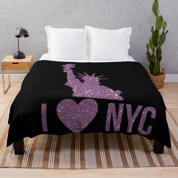 Item preview, I love New York City (glitter purple edition) designed and sold by asanaworld.