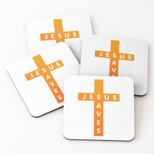 Item preview, Jesus Saves! Orange Jesus Cross designed and sold by PMCreative.