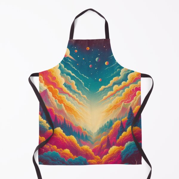 Item preview, dreamy forest clorful nature peaceful abstract sky and universe art designed and sold by scabsecrete.