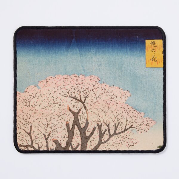 Item preview, Blossoms on the Tama River Embankment, No. 42 in One Hundred Famous Views of Edo Utagawa Hiroshige | Japanese Ukiyo-e  Woodblock prints by Utagawa Hiroshige. designed and sold by TeeARTHY.