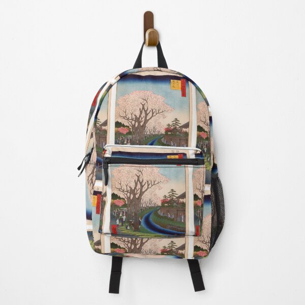 Item preview, Blossoms on the Tama River Embankment, No. 42 in One Hundred Famous Views of Edo Utagawa Hiroshige | Japanese Ukiyo-e  Woodblock prints by Utagawa Hiroshige. designed and sold by TeeARTHY.