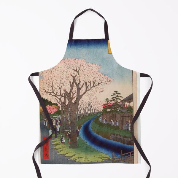 Item preview, Blossoms on the Tama River Embankment, No. 42 in One Hundred Famous Views of Edo Utagawa Hiroshige | Japanese Ukiyo-e Woodblock prints by Utagawa Hiroshige. designed and sold by TeeARTHY.