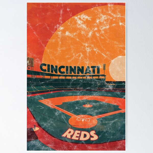 Item preview, Midcentury Cincinnati Reds Stadium designed and sold by John Abernathy.