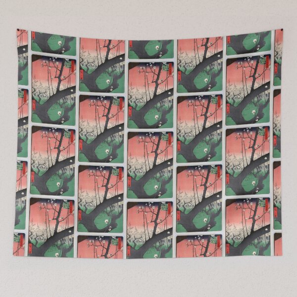 Item preview, Utagawa Hiroshige The Plum Blossom Garden at Kameido | Japanese Ukiyo-e  Woodblock prints by Utagawa Hiroshige. designed and sold by TeeARTHY.