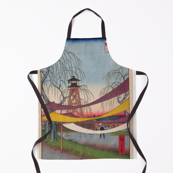 Item preview, Hatsune Riding Grounds, Bakuro-cho, No. 6 in One Hundred Famous Views of Edo Utagawa Hiroshige | Japanese Ukiyo-e Woodblock prints by Utagawa Hiroshige. designed and sold by TeeARTHY.