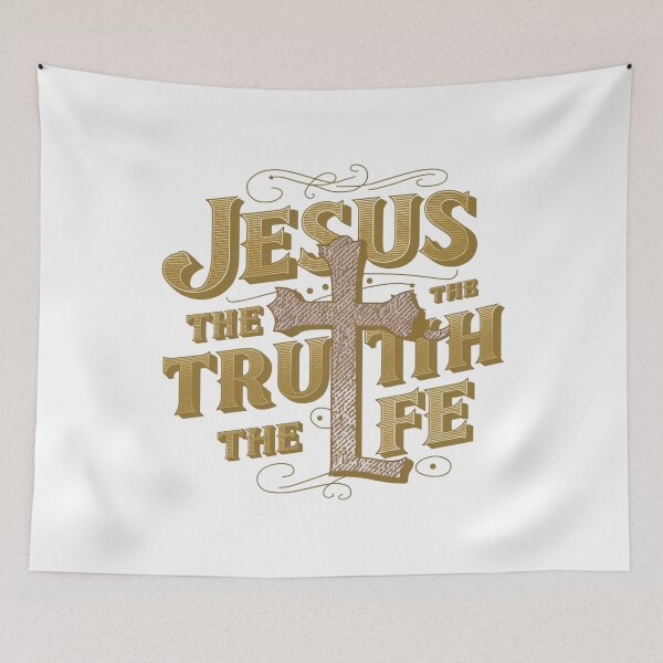 Item preview, Jesus the way the truth the life t-shirt designed and sold by urszulakier.