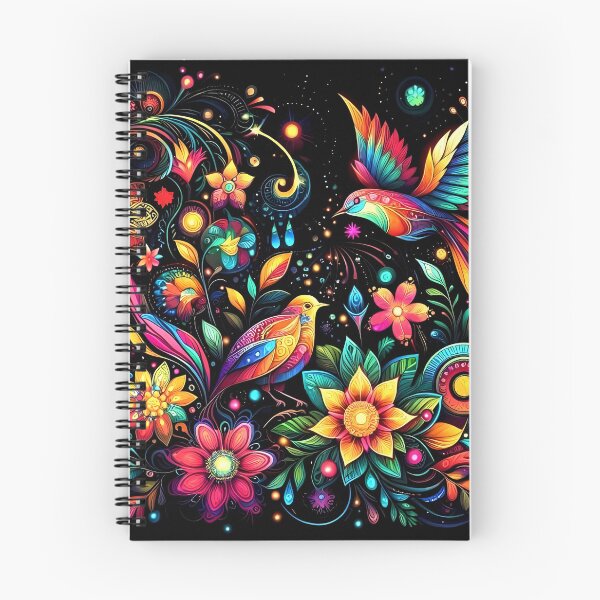 Item preview, Fantasy floral and birds designed and sold by EmElle Art Studio.