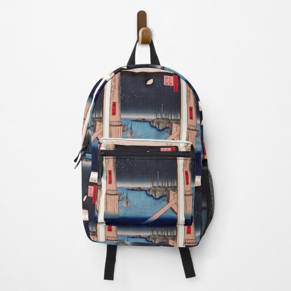 Item preview, Tsukudajima From Eitai Bridge, No. 4 in One Hundred Famous Views of Edo Utagawa Hiroshige | Japanese Ukiyo-e  Woodblock prints by Utagawa Hiroshige. designed and sold by TeeARTHY.