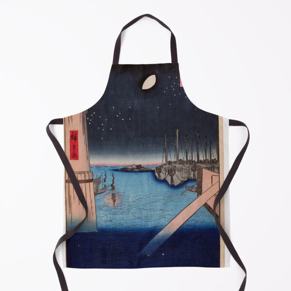 Item preview, Tsukudajima From Eitai Bridge, No. 4 in One Hundred Famous Views of Edo Utagawa Hiroshige | Japanese Ukiyo-e Woodblock prints by Utagawa Hiroshige. designed and sold by TeeARTHY.