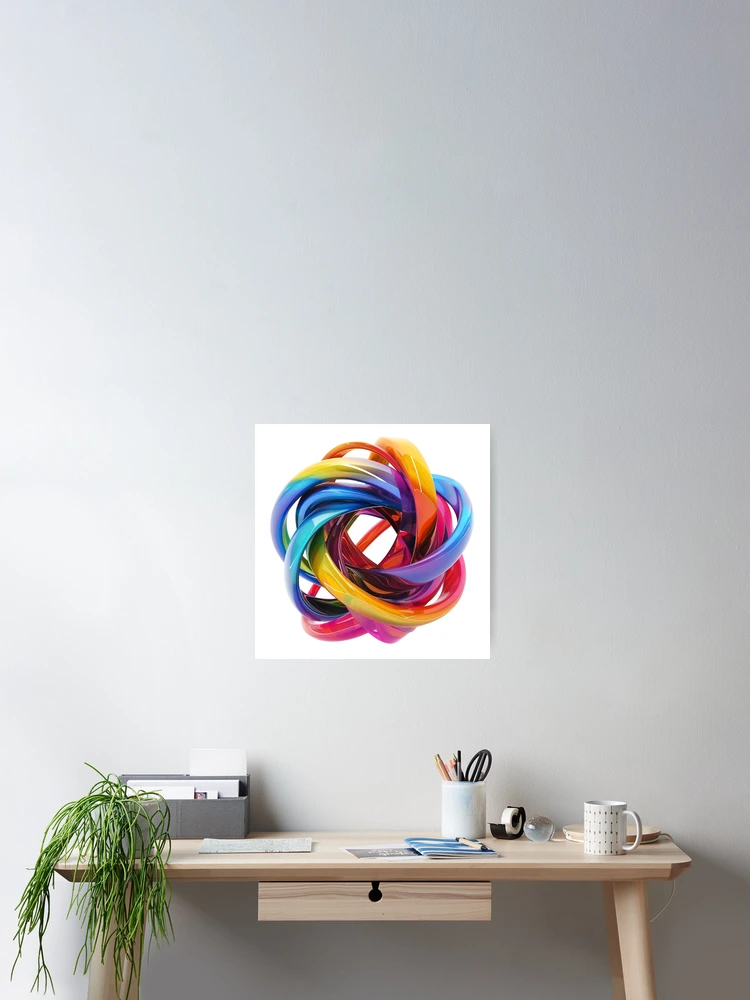 Thumbnail 2 of 3, Poster, Infinity Knot designed and sold by RENcraft.