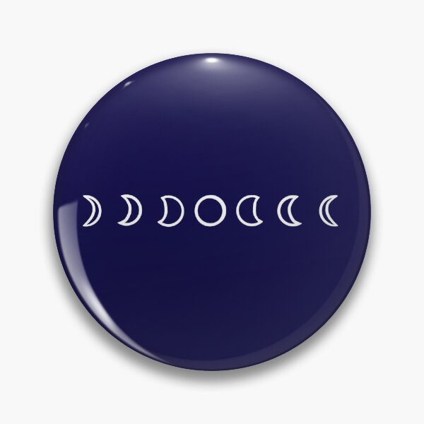 Item preview, Moon Phases Line Drawing - White designed and sold by Pretty-Sounds.