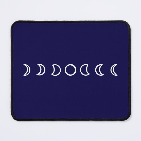 Item preview, Moon Phases Line Drawing - White designed and sold by Pretty-Sounds.