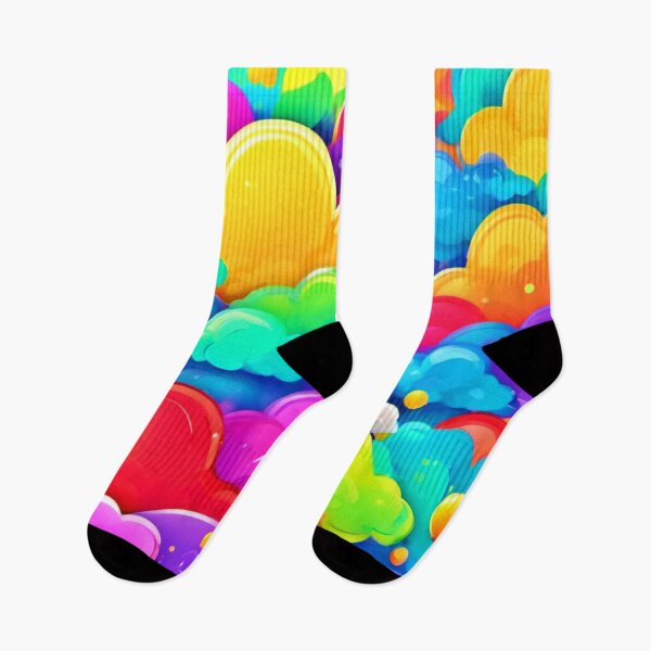 Item preview, Playful Color Clouds Art designed and sold by Health And Fitness Posts e-Store.