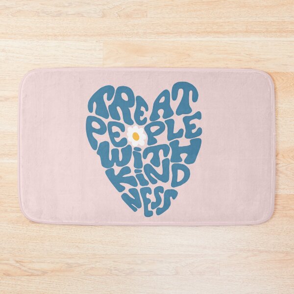 Item preview, Blue Treat People With Kindness, Quotes | Minimalistic Tattoo Design Style, Line Art Illustration  designed and sold by bymtsef.