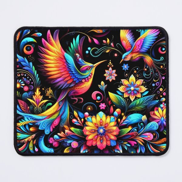 Item preview, Fantasy floral and birds designed and sold by EmElle Art Studio.