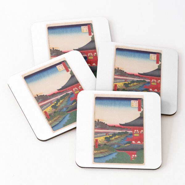 Item preview, Zojoji Pagoda and Akabane, No. 53 from One Hundred Famous Views of Edo Utagawa Hiroshige | Japanese Ukiyo-e  Woodblock prints by Utagawa Hiroshige. designed and sold by TeeARTHY.