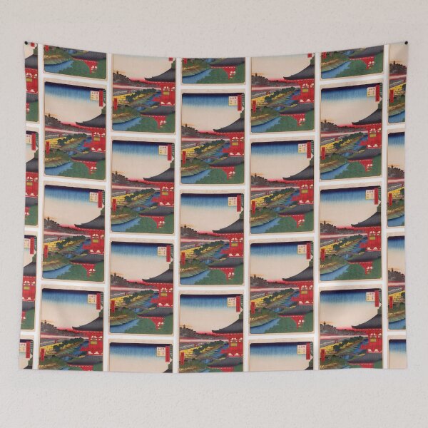 Item preview, Zojoji Pagoda and Akabane, No. 53 from One Hundred Famous Views of Edo Utagawa Hiroshige | Japanese Ukiyo-e  Woodblock prints by Utagawa Hiroshige. designed and sold by TeeARTHY.