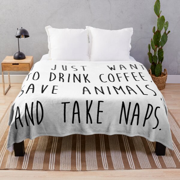 Item preview, I Just Want To Drink Coffee, Save Animals, & Take Naps designed and sold by cgainstudio.