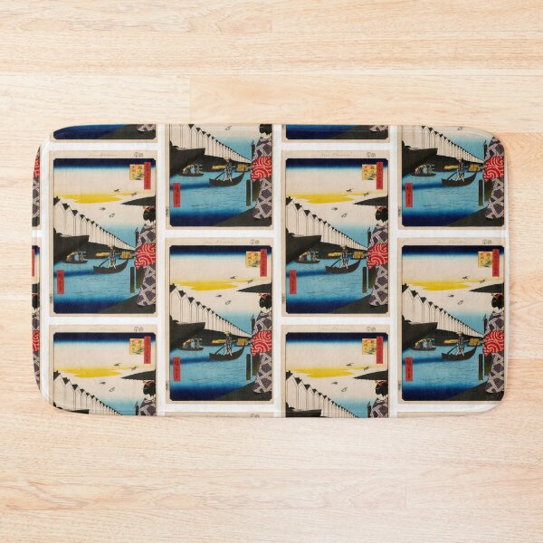 Item preview, Yoroi Ferry, Koami-cho (Yoroi no Watashi Koami-cho), No. 46 from One Hundred Famous Views of Edo Utagawa Hiroshige | Japanese Ukiyo-e Woodblock prints by Utagawa Hiroshige. designed and sold by TeeARTHY.
