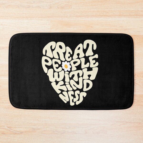 Item preview, Beige Treat People With Kindness, Quotes | Minimalistic Tattoo Design Style, Line Art Illustration  designed and sold by bymtsef.