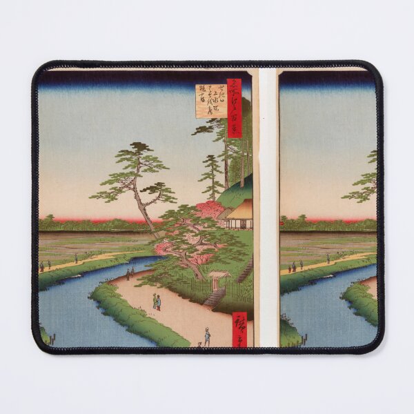Item preview, Basho's Hermitage and Camellia Hill on the Kanda Aqueduct at Sekiguchi, No. 40 | Japanese Ukiyo-e Woodblock prints by Utagawa Hiroshige. designed and sold by TeeARTHY.