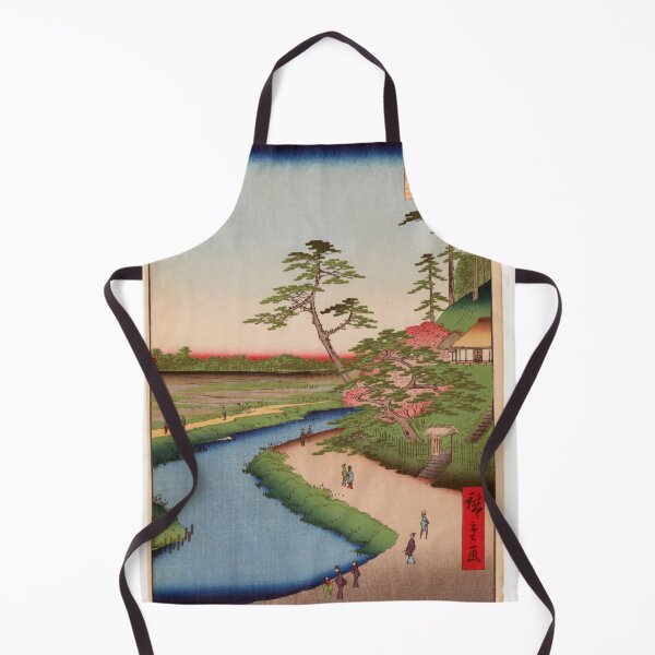 Item preview, Basho's Hermitage and Camellia Hill on the Kanda Aqueduct at Sekiguchi, No. 40 | Japanese Ukiyo-e Woodblock prints by Utagawa Hiroshige. designed and sold by TeeARTHY.