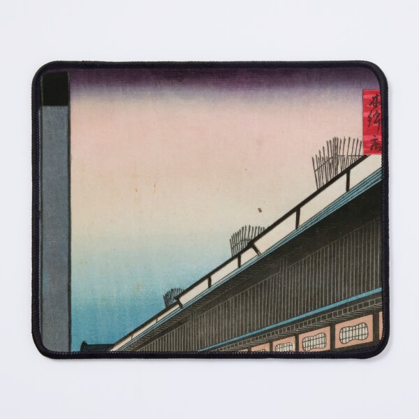 Item preview, Cotton-Goods Lane, Odenma-cho, No. 7 in One Hundred Famous Views of Edo Utagawa Hiroshige | Japanese Ukiyo-e Woodblock prints by Utagawa Hiroshige. designed and sold by TeeARTHY.