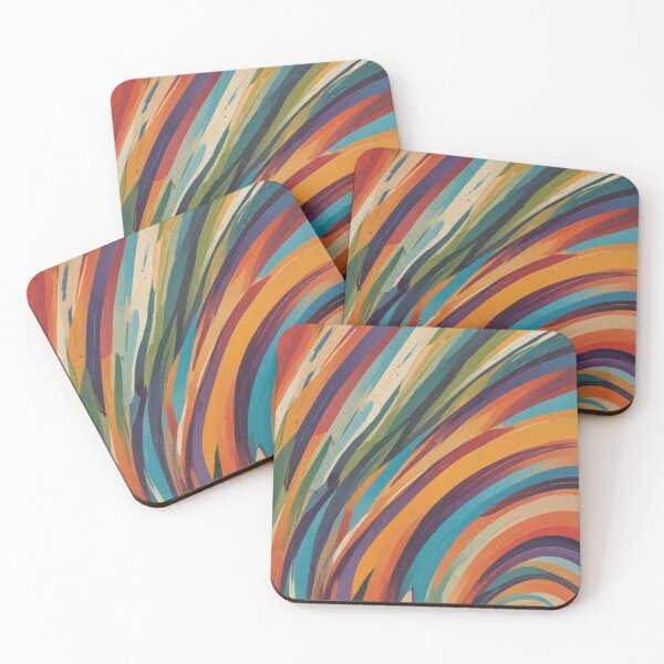 Item preview, Digital colorful Curve Arrow pattern print design designed and sold by imanshu.