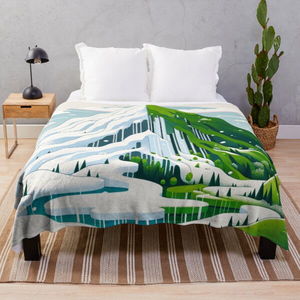 Item preview, Snow Melting Mountain Greenery  designed and sold by GracePaigePlaza.