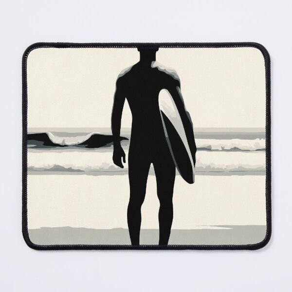 Item preview, Surfer's Contemplation: A Minimalist Beach Moment designed and sold by Tsurfinculture.