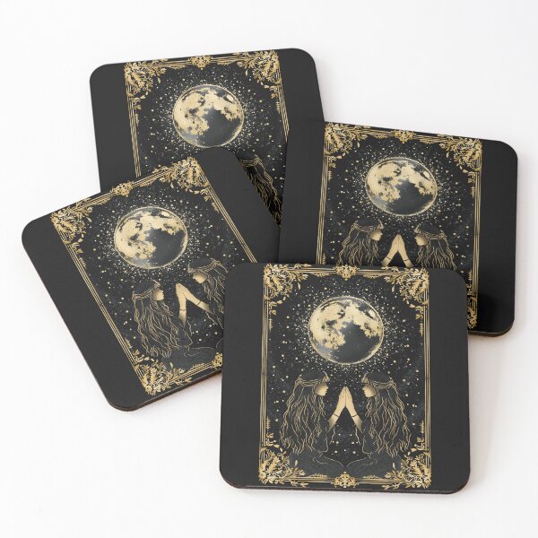 Item preview, Witchy Celestial Moon Witch Sisters designed and sold by daianaart.