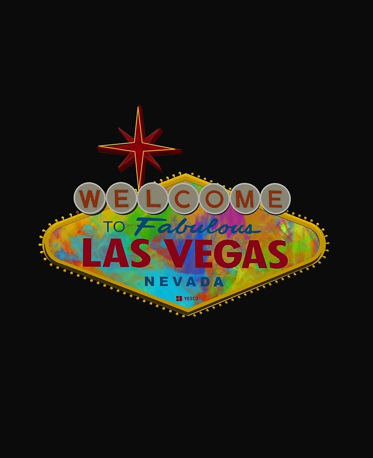 Funda y vinilo para iPad «Bienvenido a Las Vegas Regístrate dibujo digital  con pintura» de RickyBarnard | Redbubble