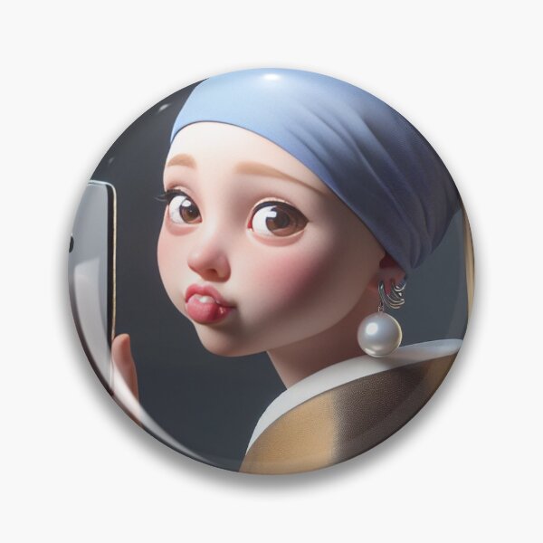 Item preview, The girl with the pearl earring love the selfie. designed and sold by Picsgalleryai.