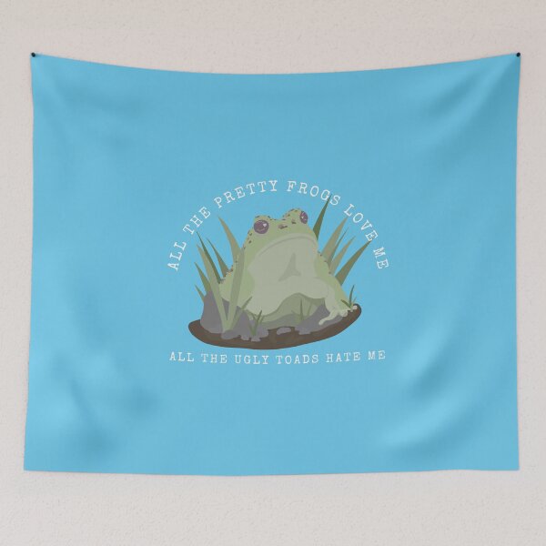 Item preview, Pretty Frogs Love Me (blue) designed and sold by BuckWildDesigns.