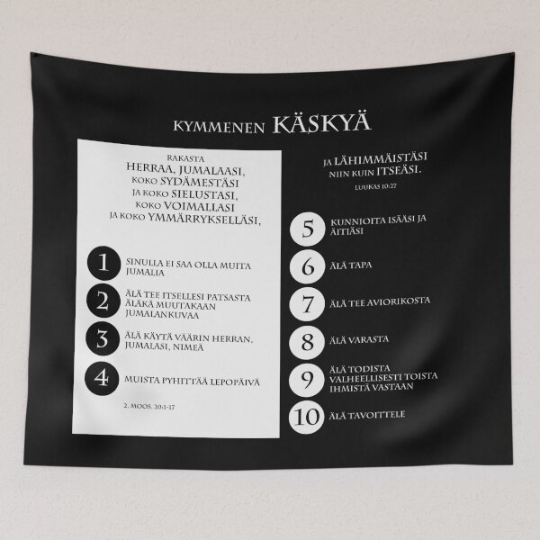 Item preview, The Ten Commandments in Finnish designed and sold by NBiblePosters.