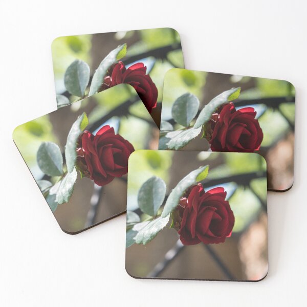 Item preview, One Fab Crimson Rose Over the Fence designed and sold by Georgia Mizuleva.