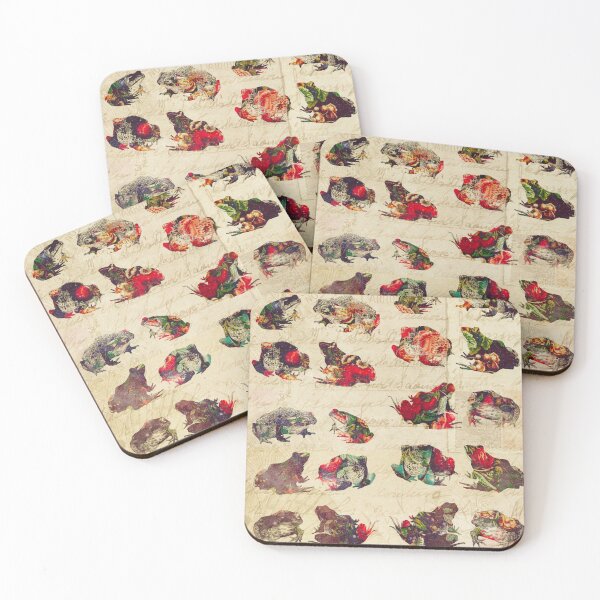 Item preview, Floral Style Cute Frogs and Toads Style Pattern designed and sold by Shloo.