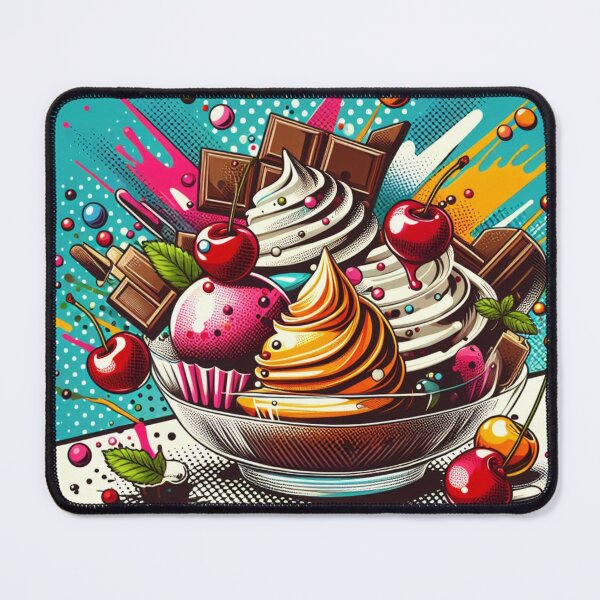 Item preview, Artful Indulgence: A Pop Art Dessert Design designed and sold by StickerStudio27.