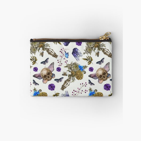Item preview, Hocus-pocus skull moth Witchcraft watercolor pattern designed and sold by MonochromeEcho.