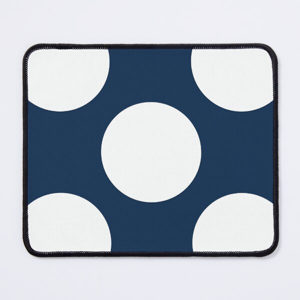 Item preview, White polka dots on navy blue surface  designed and sold by IftinDesigns.
