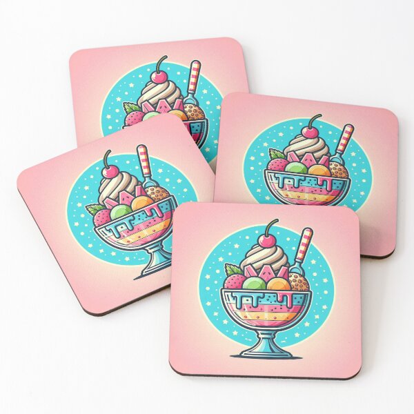 Item preview, Colorful Dreams: A Pop Art Aesthetic Ice Cream designed and sold by StickerStudio27.