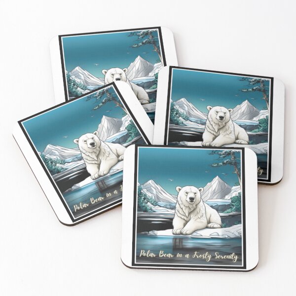Item preview, Polar Bear in a frosty serenity designed and sold by PixelPopsShop.