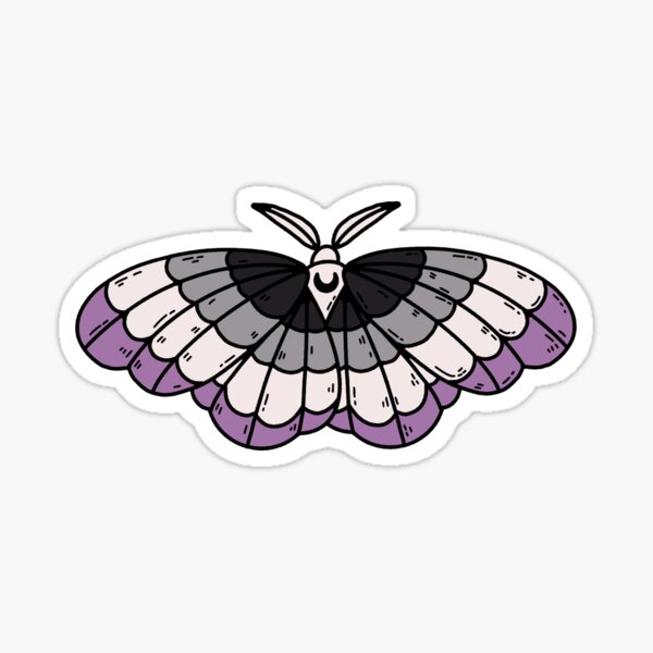 asexual moth Sticker