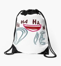 HAHAHA Die -T-shirt - die irony playful funniness amusing ironic rude funny Drawstring Bag