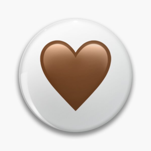 Item preview, Brown Heart Emoji Sticker designed and sold by MollyElynDesign.