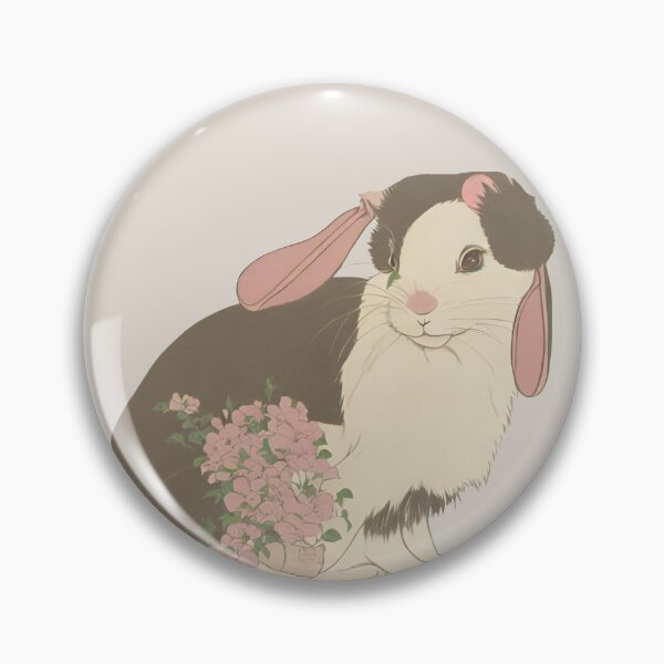 Item preview, Spring Cute Holland Lop Rabbit Mom Lop Flowery Lop Eared Bunny designed and sold by wigobun.
