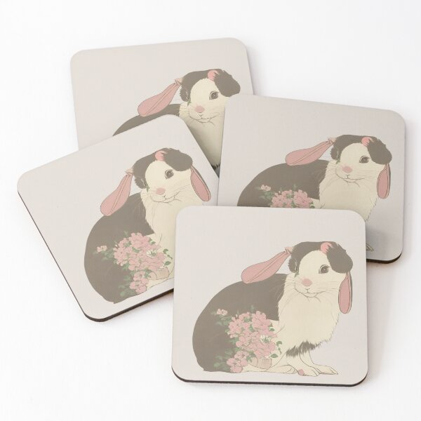 Item preview, Spring Cute Holland Lop Rabbit Mom Lop Flowery Lop Eared Bunny designed and sold by wigobun.