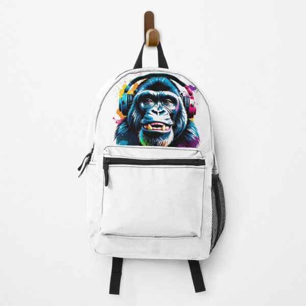 Item preview, Smile Gorilla Colorful in headphones designed and sold by KAMIstyles.